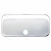 Chrome Plastic Upper Side Storage Door Cover For 2007-2018 Freightliner Cascadia