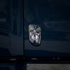 6 White LED Chrome Door Handle Cover for Freightliner - Passenger