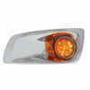 Fog Light Cover With 17 LED Watermelon Light For 2007-17 KW T660 (Driver) - Amber LED/ Amber Lens