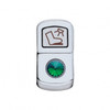 "Floor Light" Rocker Switch Cover With Green Diamond