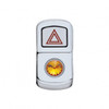 "Hazard" Rocker Switch Cover With Amber Diamond