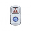 "Hazard" Rocker Switch Cover With Blue Diamond