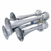 Deluxe 4 Trumpets Mini Chrome Train Horn