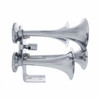 4 Trumpets "Competition Series" Air Powered Chrome Train Horn