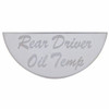 Peterbilt Gauge Plate - Rear Driver Oil Temp
