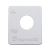 Peterbilt Stainless Switch Plate - Diagnostic
