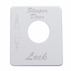 Peterbilt Stainless Switch Plate - Sleeper Lock