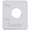 Peterbilt Stainless Switch Plate - Trailer Air Suspension