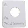 Peterbilt Stainless Switch Plate - Trailer Clearance