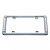 14 LED Chrome License Plate Frame - White LED/Clear Lens
