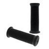 Black Motorcycle Rubber Grip Set - 7/8" or 1" (22/25mm) (Pair)