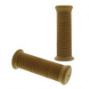 Natural Color Motorcycle Rubber Grip Set - 7/8" or 1" (22/25mm) (Bulk) (Pair)