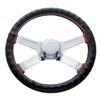 18" Steering Wheel Cover - Black