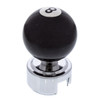Number "8" Pool Ball Gearshift Knob With Glitter For 13/15/18 Speed Eaton Style Shifters