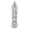 Chrome "Brooklyn" 9/10 Speed Spike Gearshift Knob With High Power LED - White
