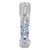 Chrome "Austin" 9/10 Speed Gun Cylinder Gearshift Knob With High Power LED - Blue