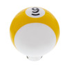 Number "9" Pool Ball Gearshift Knob - Gloss Yellow Striped