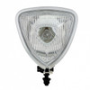 Triangle Headlight With Black Housing & Flat Back