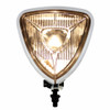 Triangle Headlight With Black Housing & Round Back