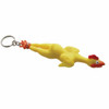 Rubber Chicken Novelty Keychain