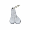 2-1/2" Small Die-Cast Low-Hanging Balls Novelty Key Chain - Chrome