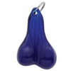 4-1/2" Medium Low-Hanging Balls Novelty Key Chain - Blue (Bulk)