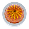 Watermelon Lens Bumper Guide Top With Chrome Base - Amber (2 Pack)