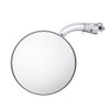 4" Curved Arm Peep Mirror With Convex Mirror Glass And LED Turn Signal