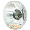 ULTRALIT - 5-3/4" Crystal Halogen Headlight With 5 LED Position Lights