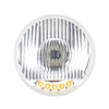 ULTRALIT - 5-3/4" Crystal Halogen Headlight With 5 LED Position Lights