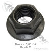 Flanged Lock Nut 3/8in-16