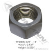 SAE Hex Nut 5/8in-TPI 18