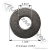 SAE Iron Flat Washer 1/2in