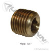 Countersunk Hex Head Plug 1/4NPT