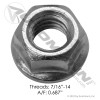 Flanged Lock Nut 7/16in-14 Serrated