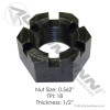 Slotted Nut 9/16in-18 TPI
