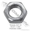 Jam Nut 3/4in-10 Ridewell