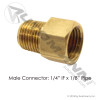 Male Connector 1/4in IF x 1/8in Pipe
