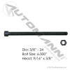 FT Center Bolt 3/8in X 6in with nut