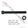FT Center Bolt 7/16in X 4in with nut