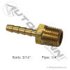 Hose Fittings 3/16in Barb X 1/4in Pipe