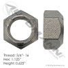 Wheel Nut 3/4in