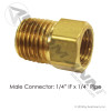 Male Connector 1/4in IF x 1/4in Pipe