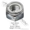 Kenworth Nylon Lock Nut Metric