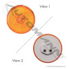 Marker Light 2-1/2in Reflex Amber