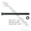 FT Center Bolt 7/16in X 6in with nut