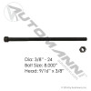 Center Bolt 3/8in X 8in