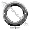 Light Bezel 2-1/2in Chrome Plastic