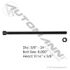 FT Center Bolt 3/8in X 8in with nut
