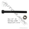 Center Bolt 1/2in X 5in